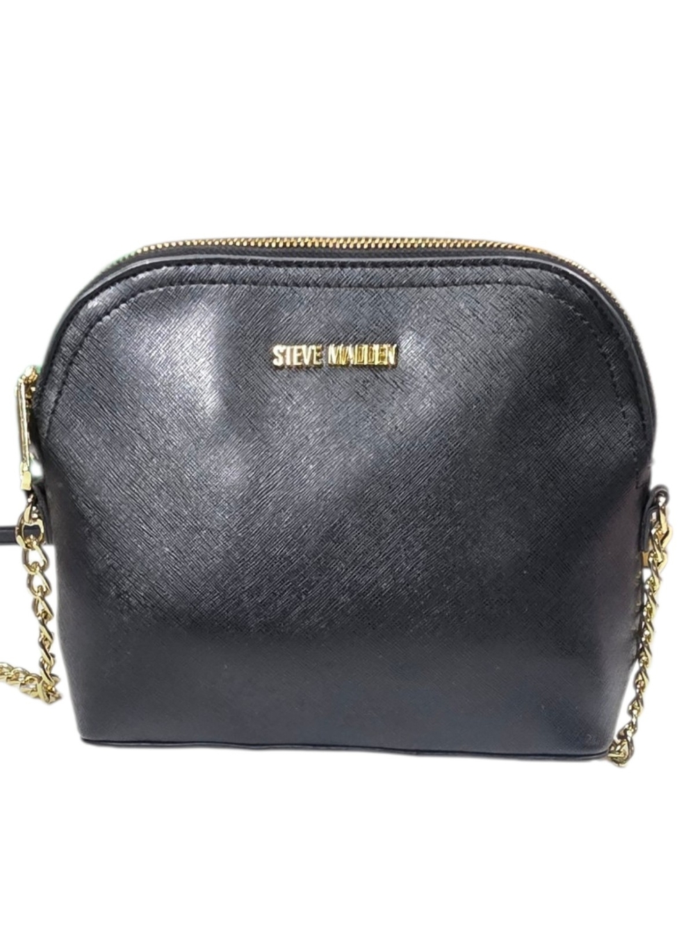 Steve Madden Black Crossbody Bag with Gold Chain